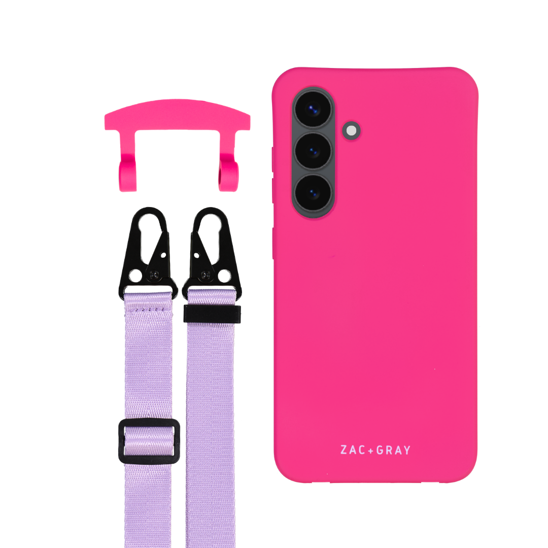 Samsung S24 HOT PINK CASE + STRAP