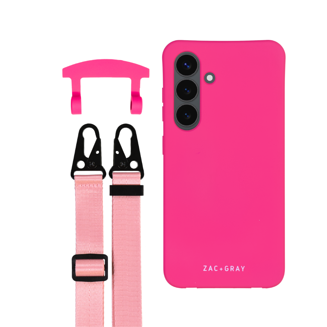 Samsung S24 HOT PINK CASE + STRAP
