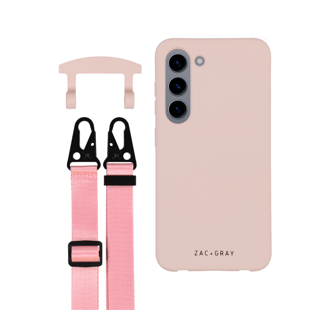 Samsung S23 ROSÉ PINK CASE + STRAP