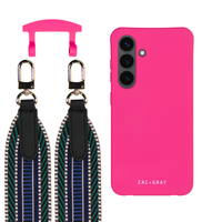 Samsung S24 Plus HOT PINK CASE + PATTERNED STRAP