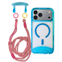 iPhone 17 Pro AQUAMARINE TRANSPARENT CASE + KNOTTED CORD