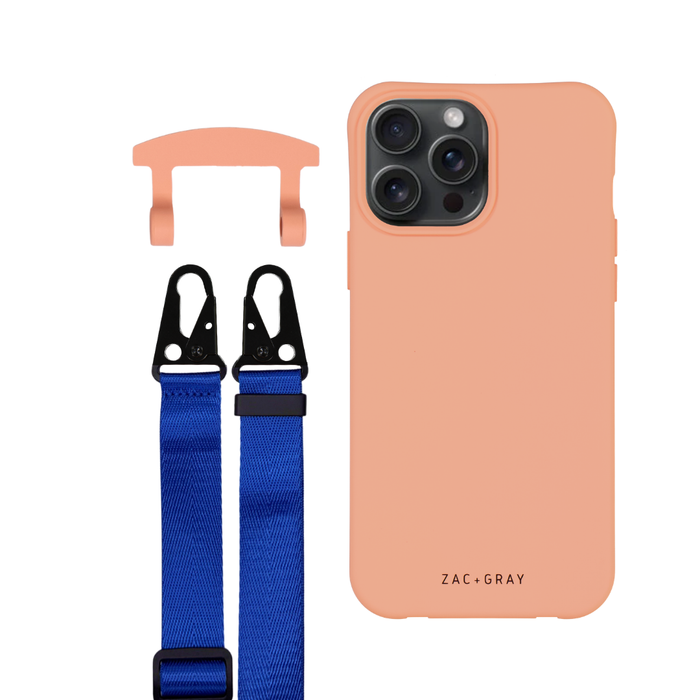 iPhone 6 Plus / 6s Plus / 7 Plus / 8 Plus SUNSET CORAL CASE + STRAP
