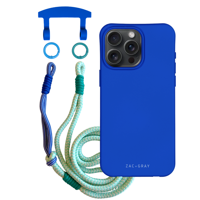 iPhone 17 Pro COBALT BLUE CASE + KNOTTED CORD