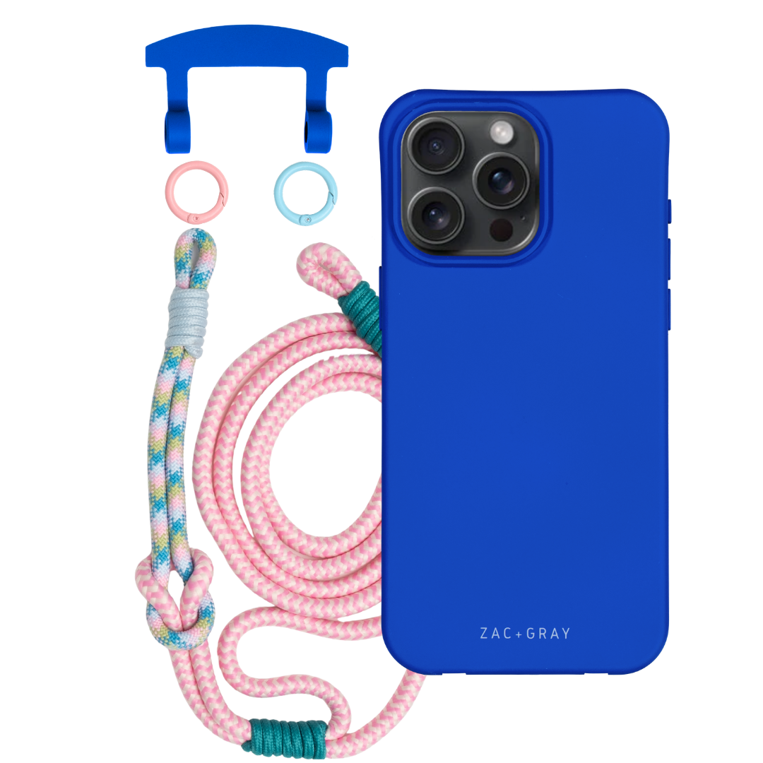 iPhone 17 Air COBALT BLUE CASE + KNOTTED CORD