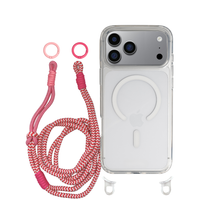 iPhone 17 Pro CRYSTAL CLEAR TRANSPARENT CASE + KNOTTED CORD