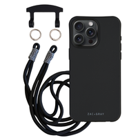 iPhone 17 Pro Max MIDNIGHT BLACK CASE + KNOTTED CORD