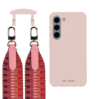Samsung S23 ROSÉ PINK CASE + PATTERNED STRAP