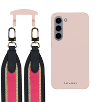 Samsung S23 ROSÉ PINK CASE + PATTERNED STRAP