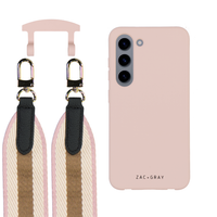 Samsung S23 ROSÉ PINK CASE + PATTERNED STRAP