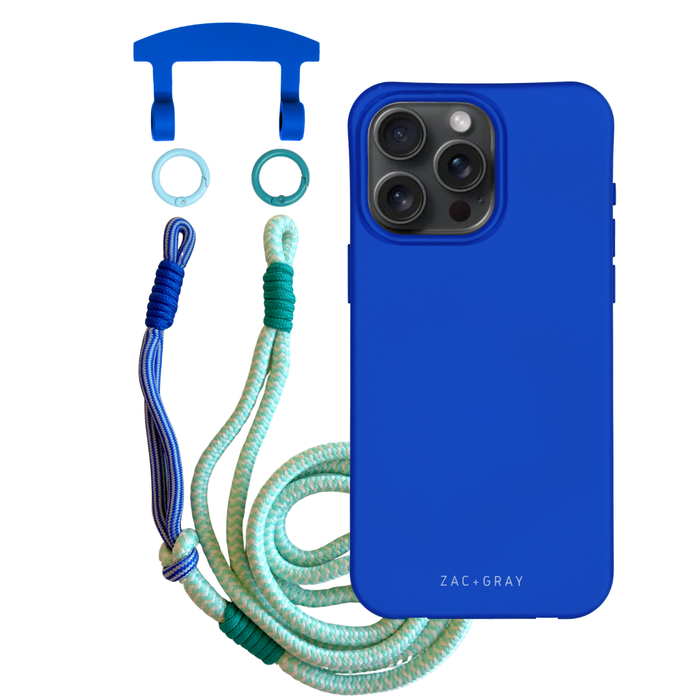 iPhone 17 Pro COBALT BLUE CASE + KNOTTED CORD