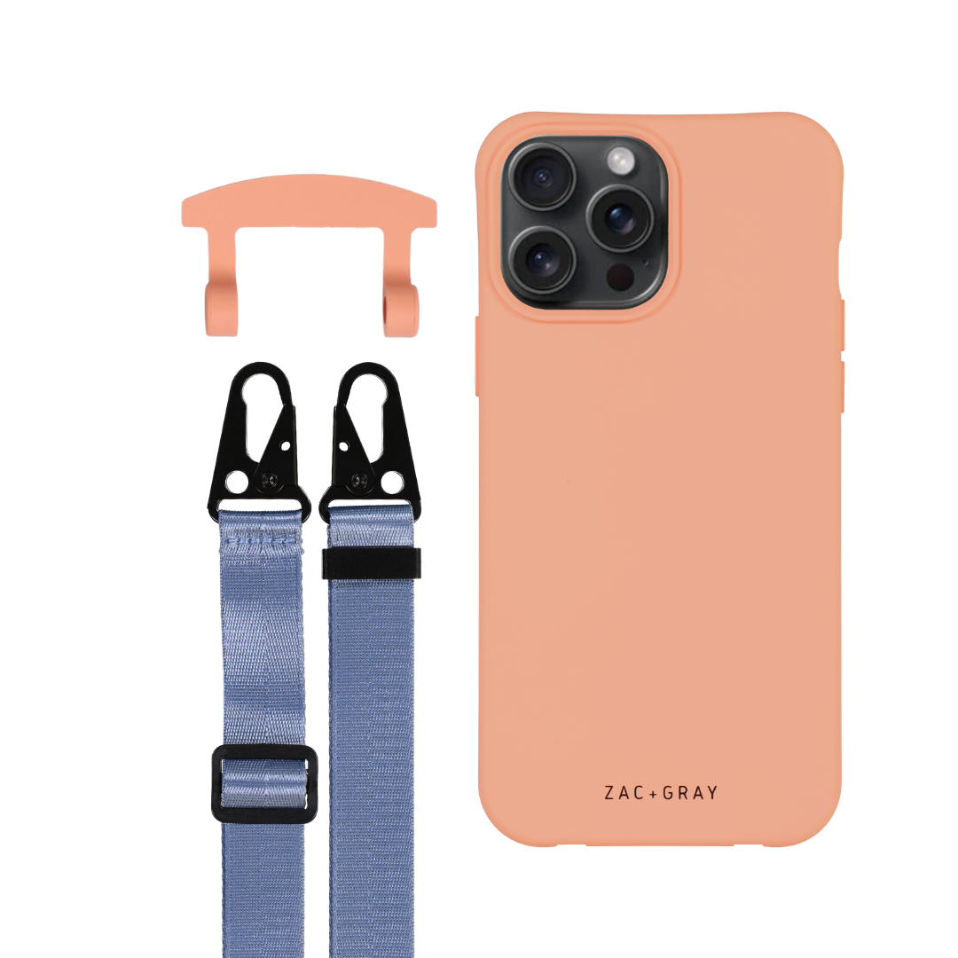 iPhone 6 / 6s / 7 / 8 / SE (2020 & 2022) SUNSET CORAL CASE + STRAP
