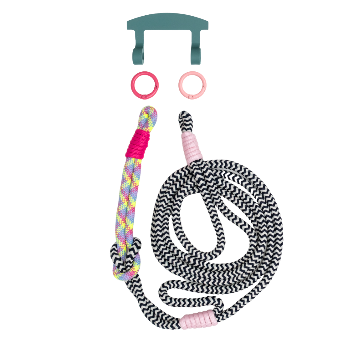 ELECTRIC BLOOM KNOTTED CORD + HOOK