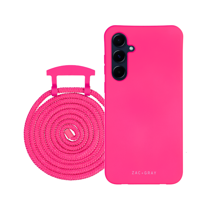 Samsung A15 HOT PINK CASE + CORD