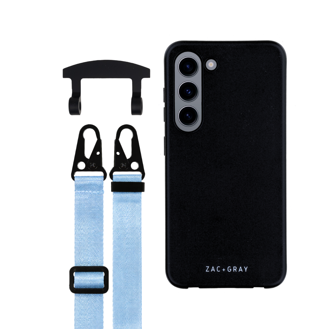 Samsung S23 MIDNIGHT BLACK CASE + STRAP