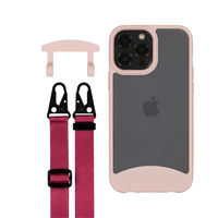 iPhone 12 and 12 Pro FROSTED ROSÉ PINK CASE + STRAP