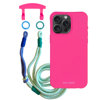 iPhone 16 Pro Max HOT PINK CASE + KNOTTED CORD