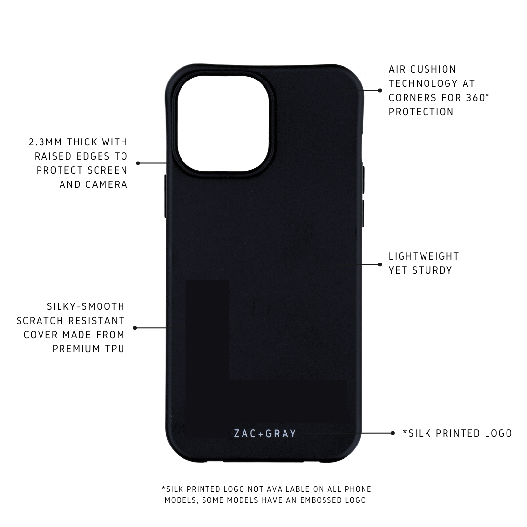 iPhone XS MAX MIDNIGHT BLACK CASE + MIDNIGHT BLACK STRAP