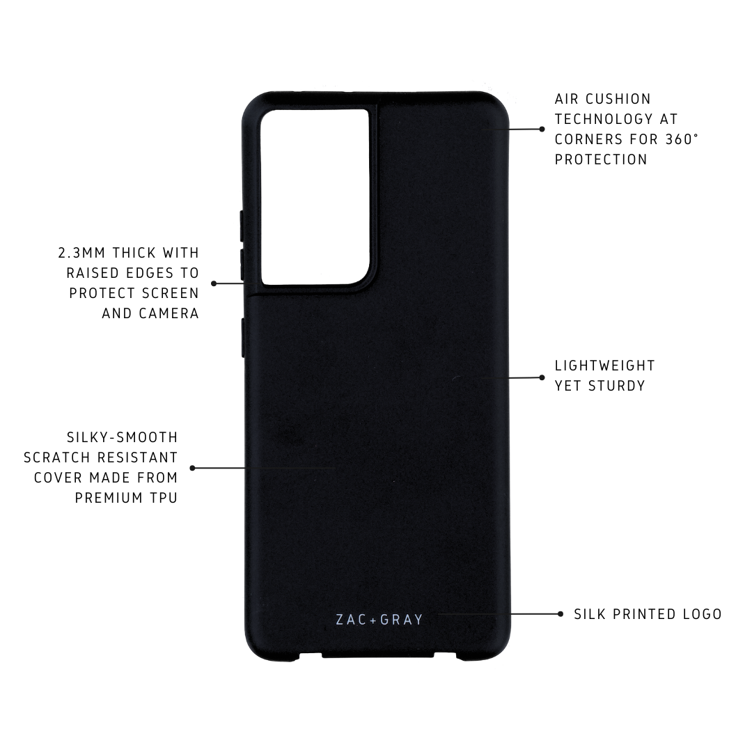 Samsung Note 20 MIDNIGHT BLACK CASE + MIDNIGHT SKY CORD