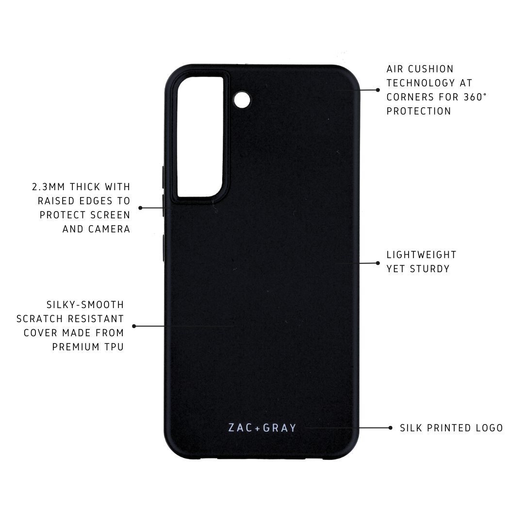 Samsung S22 Plus MIDNIGHT BLACK CASE + MIDNIGHT BLACK STRAP