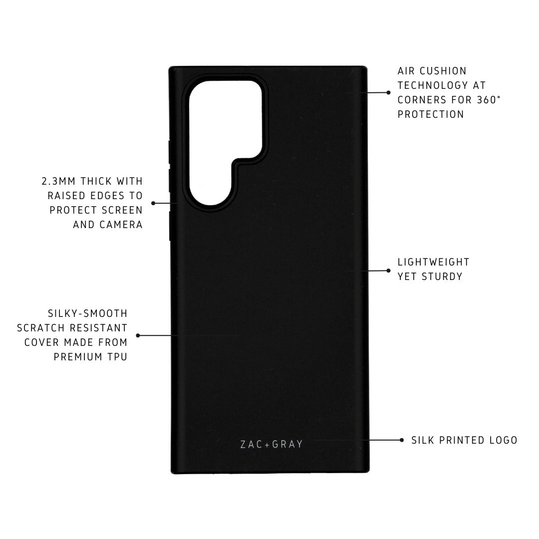 Samsung S22 Ultra MIDNIGHT BLACK CASE