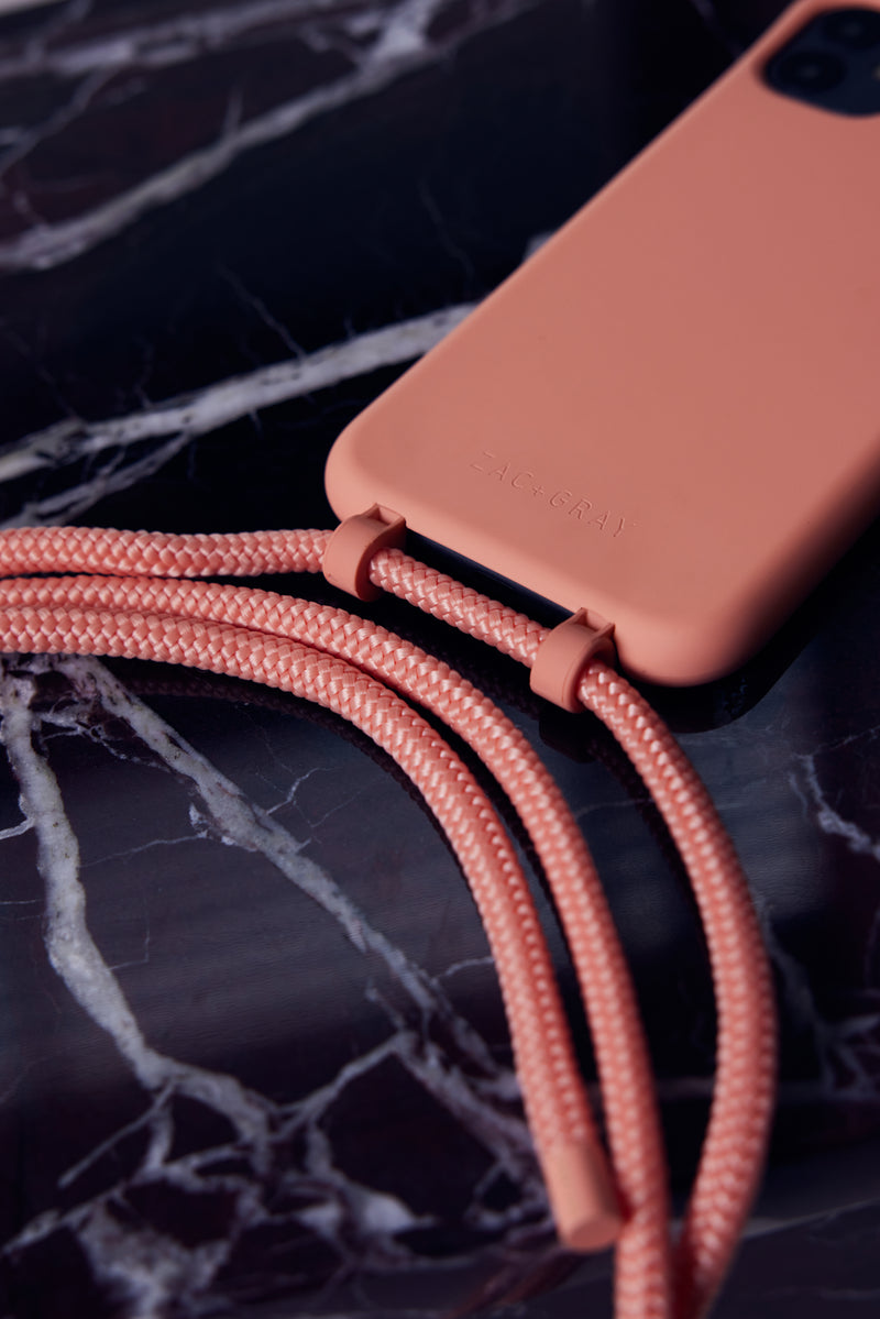 iPhone 6/6S/7/8/SE (2020 & 2022) SUNSET CORAL CASE + SUNSET CORAL CORD