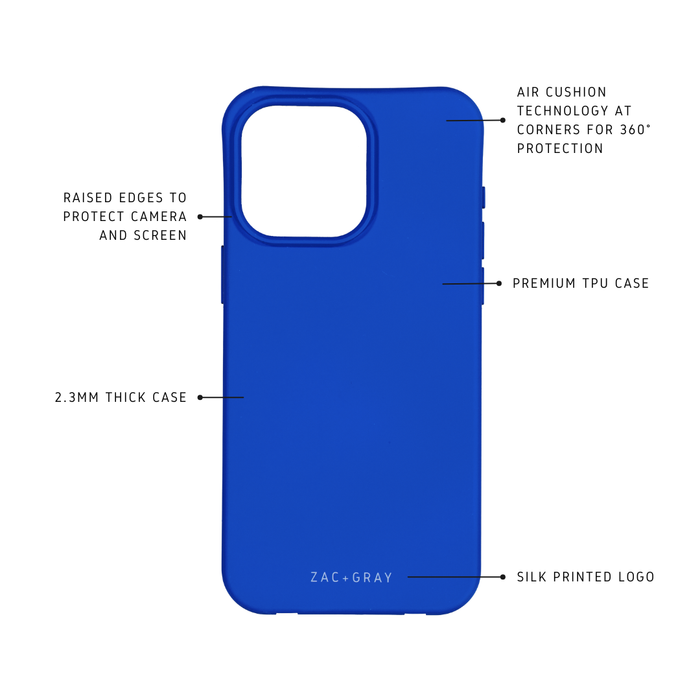 iPhone 12 and 12 Pro COBALT BLUE CASE
