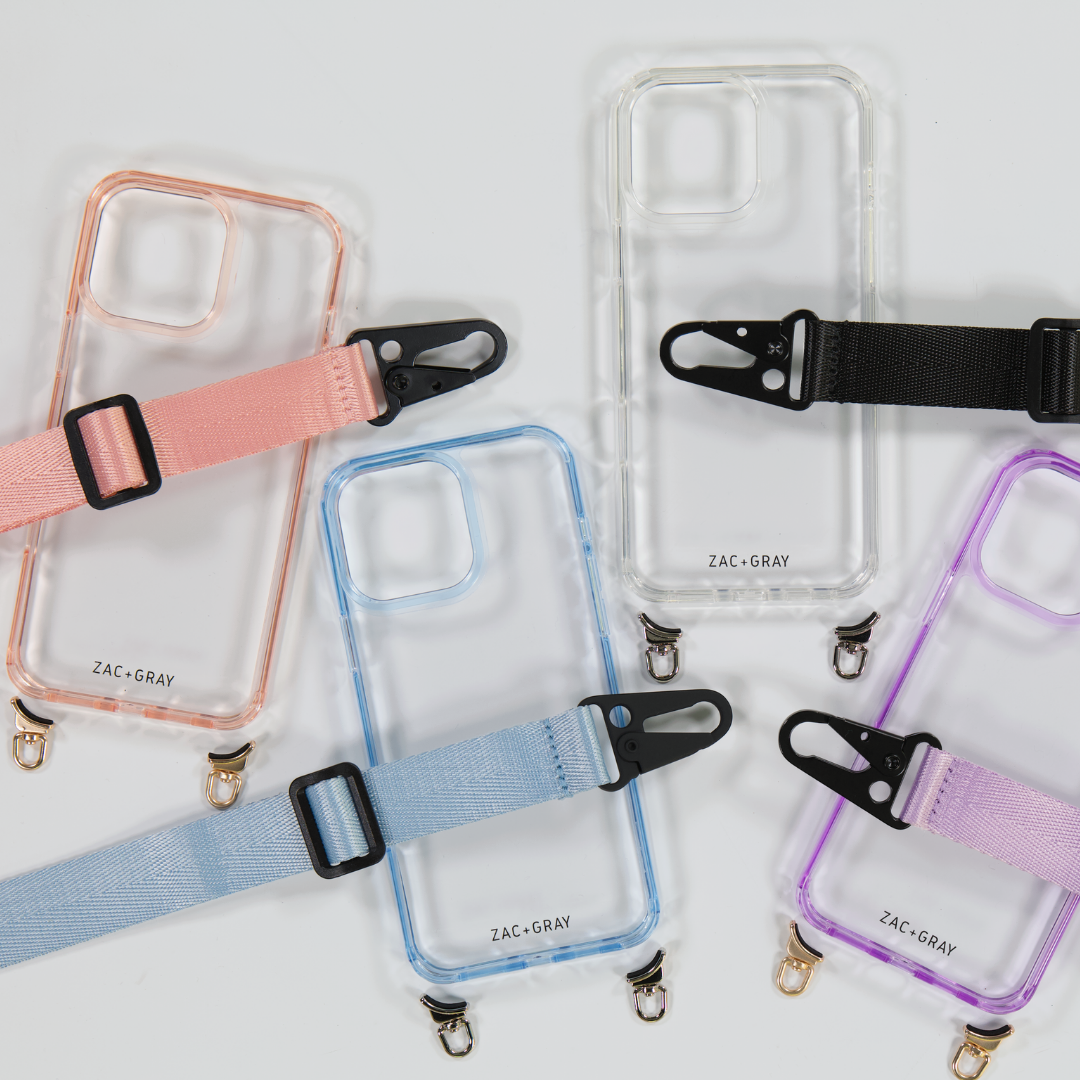 CRYSTAL CLEAR TRANSPARENT CASE WITH STRAP