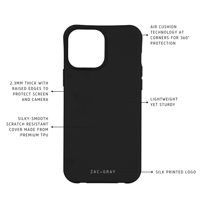 iPhone 15 Pro Max MIDNIGHT BLACK CASE - MAGSAFE