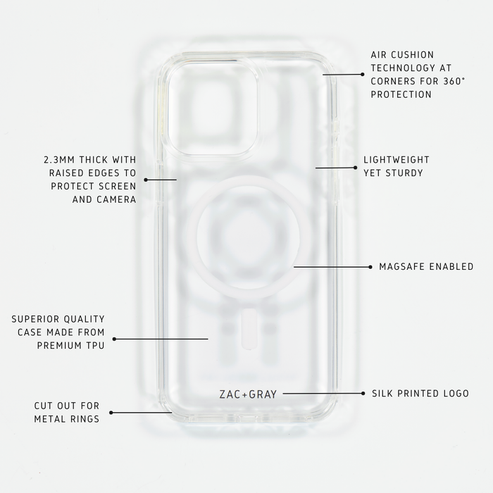 CLEAR TRANSPARENT CASE - MAGSAFE