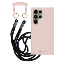Samsung S25 Ultra ROSÉ PINK CASE + KNOTTED CORD