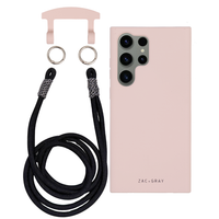 Samsung S24 Ultra ROSÉ PINK CASE + KNOTTED CORD