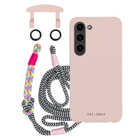 Samsung S24 Plus ROSÉ PINK CASE + KNOTTED CORD