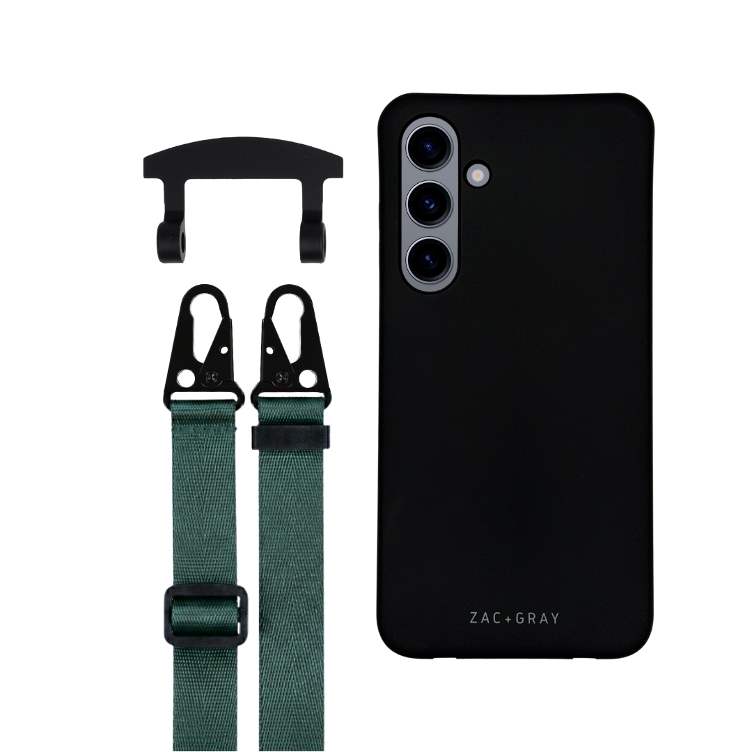 Samsung S24 MIDNIGHT BLACK CASE + STRAP