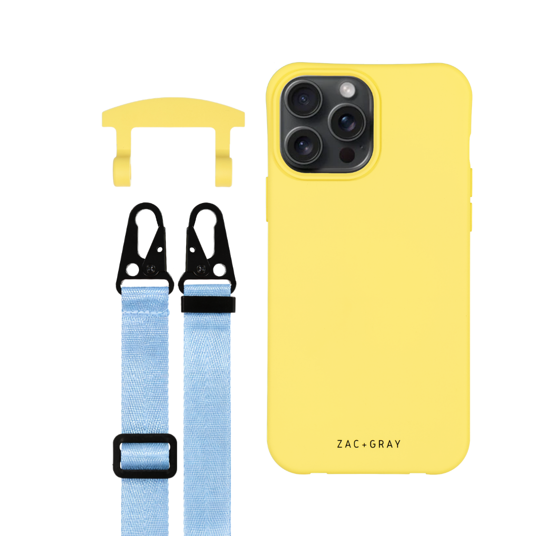 iPhone 6 / 6s / 7 / 8 / SE (2020 & 2022) SUNSHINE YELLOW CASE + STRAP