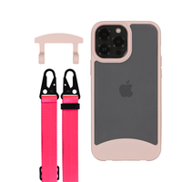 iPhone 12 and 12 Pro FROSTED ROSÉ PINK CASE + STRAP