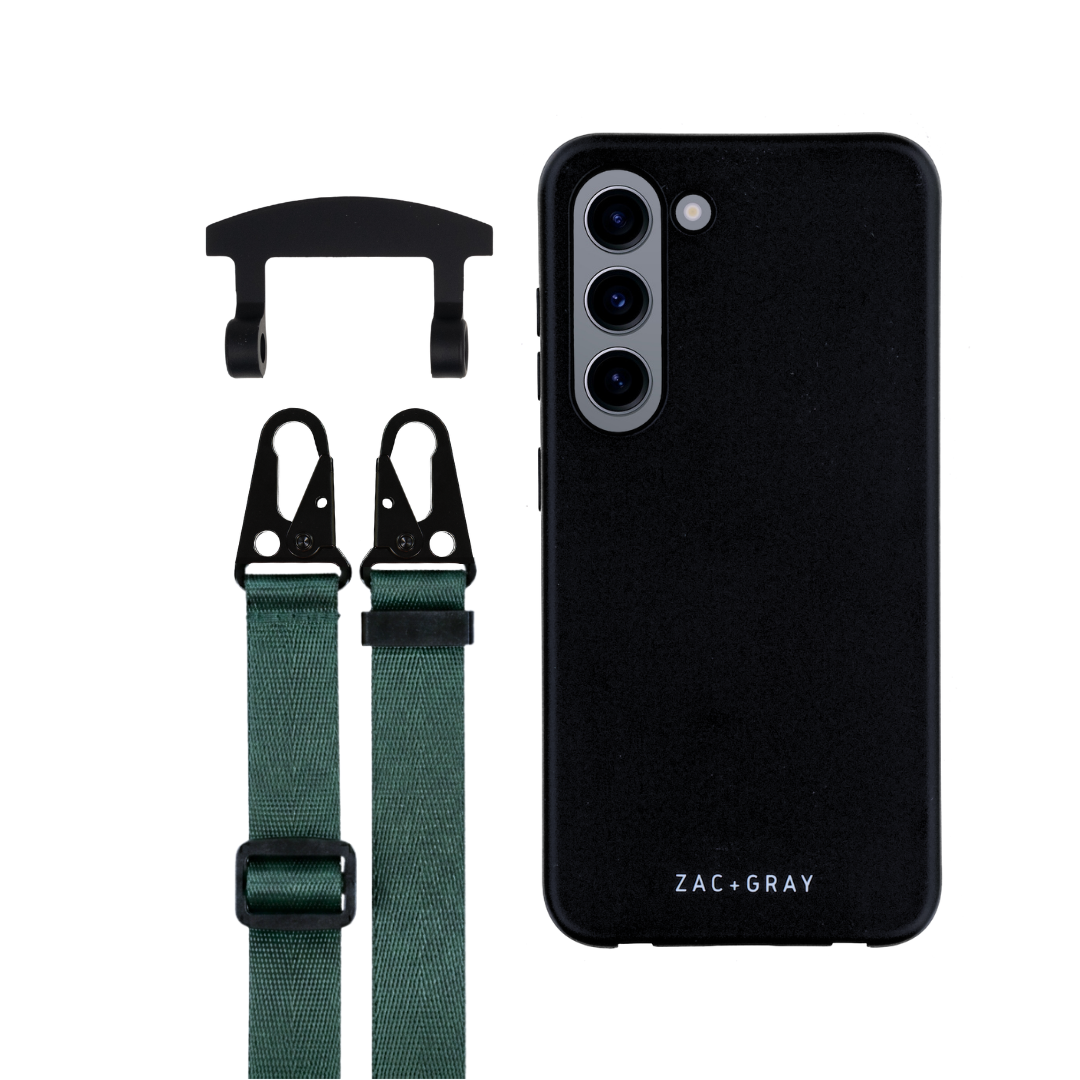 Samsung S23 MIDNIGHT BLACK CASE + STRAP