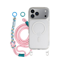 iPhone 17 Pro CRYSTAL CLEAR TRANSPARENT CASE + KNOTTED CORD