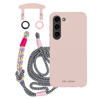 Samsung S24 Plus ROSÉ PINK CASE + KNOTTED CORD