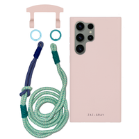 Samsung S24 Ultra ROSÉ PINK CASE + KNOTTED CORD