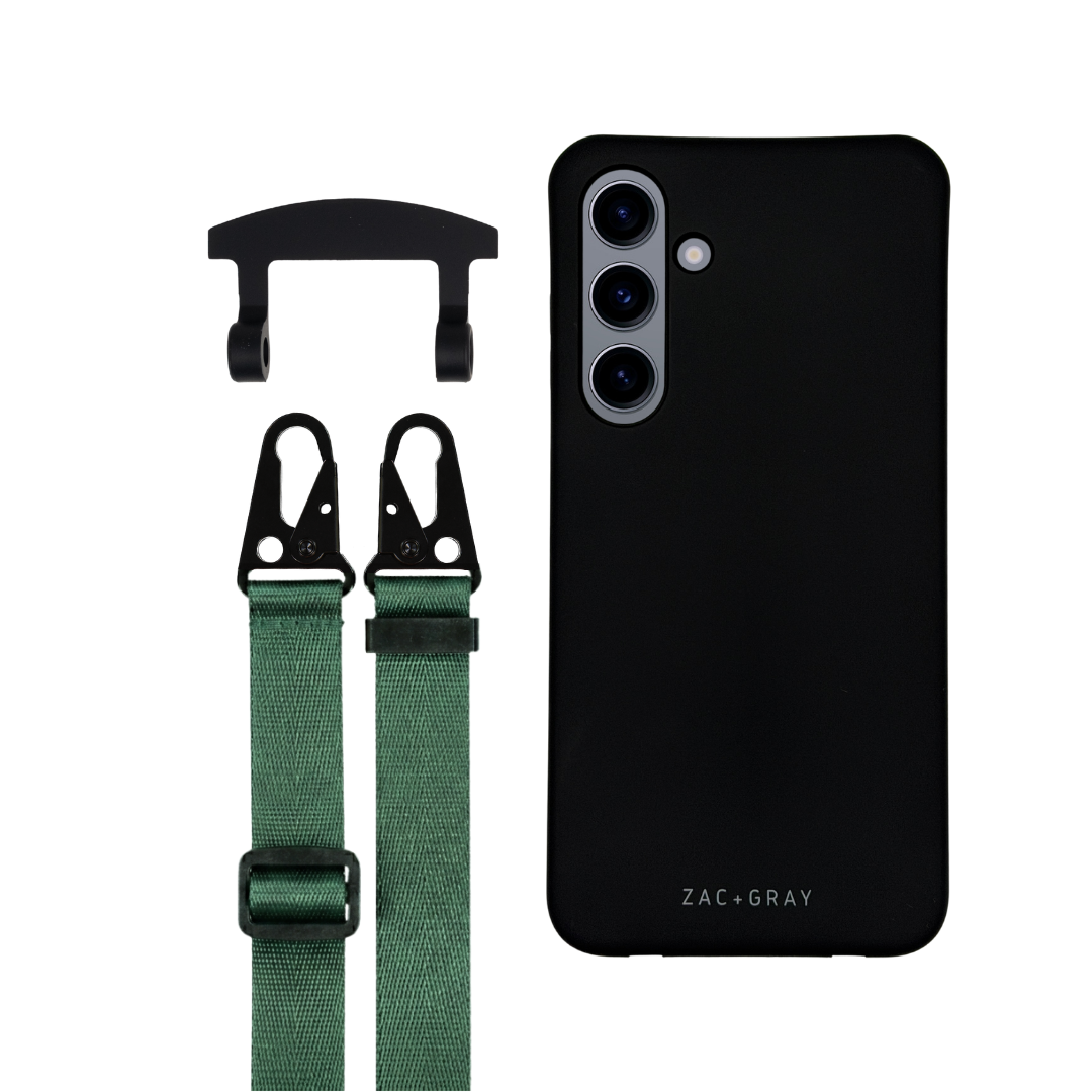 Samsung S24 MIDNIGHT BLACK CASE + STRAP
