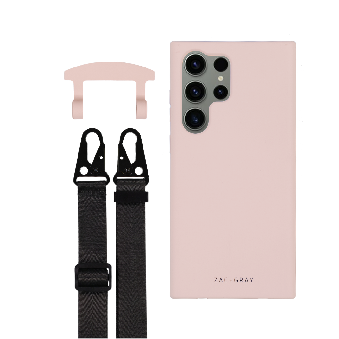 Samsung S25 Ultra ROSÉ PINK CASE + STRAP