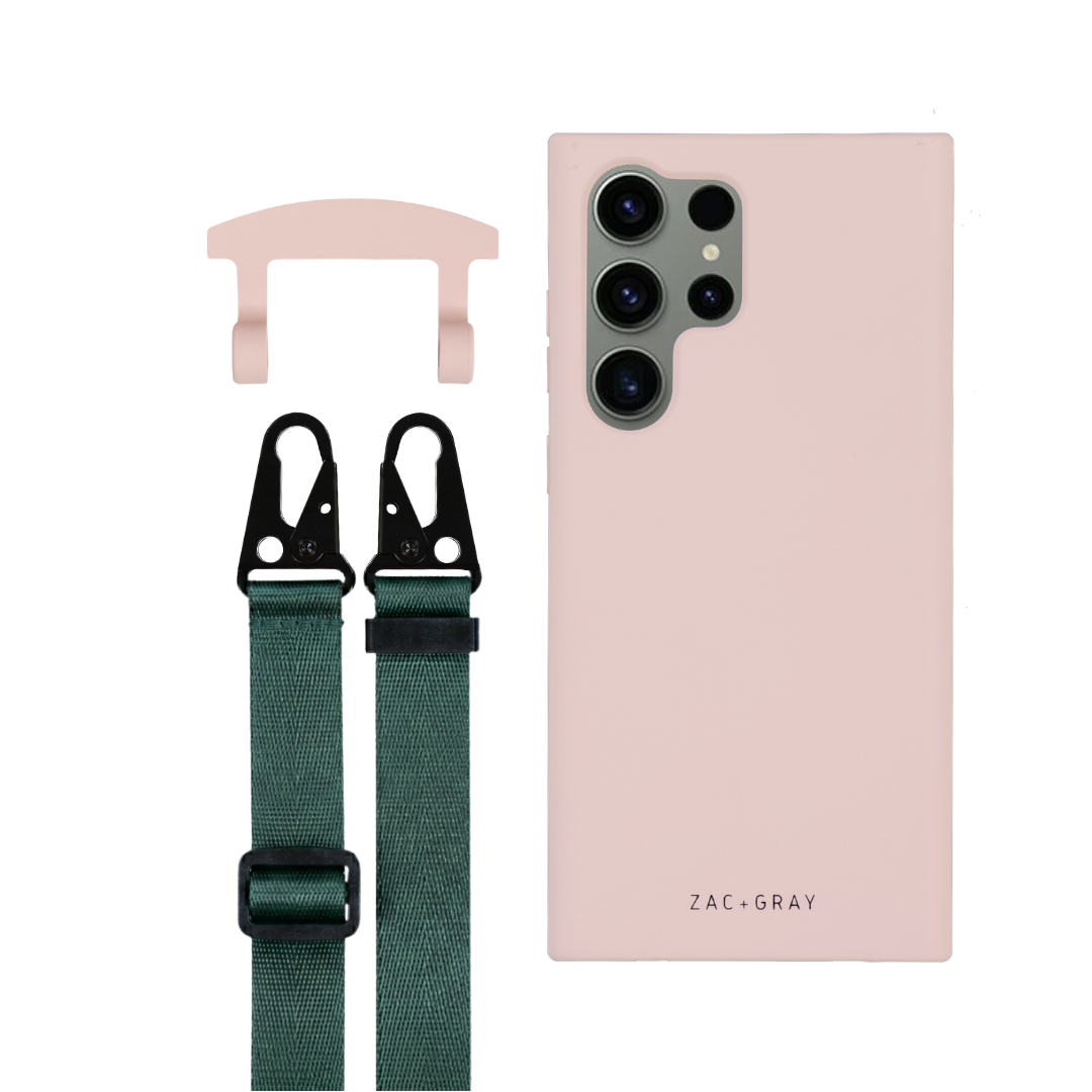 Samsung S25 Ultra ROSÉ PINK CASE + STRAP