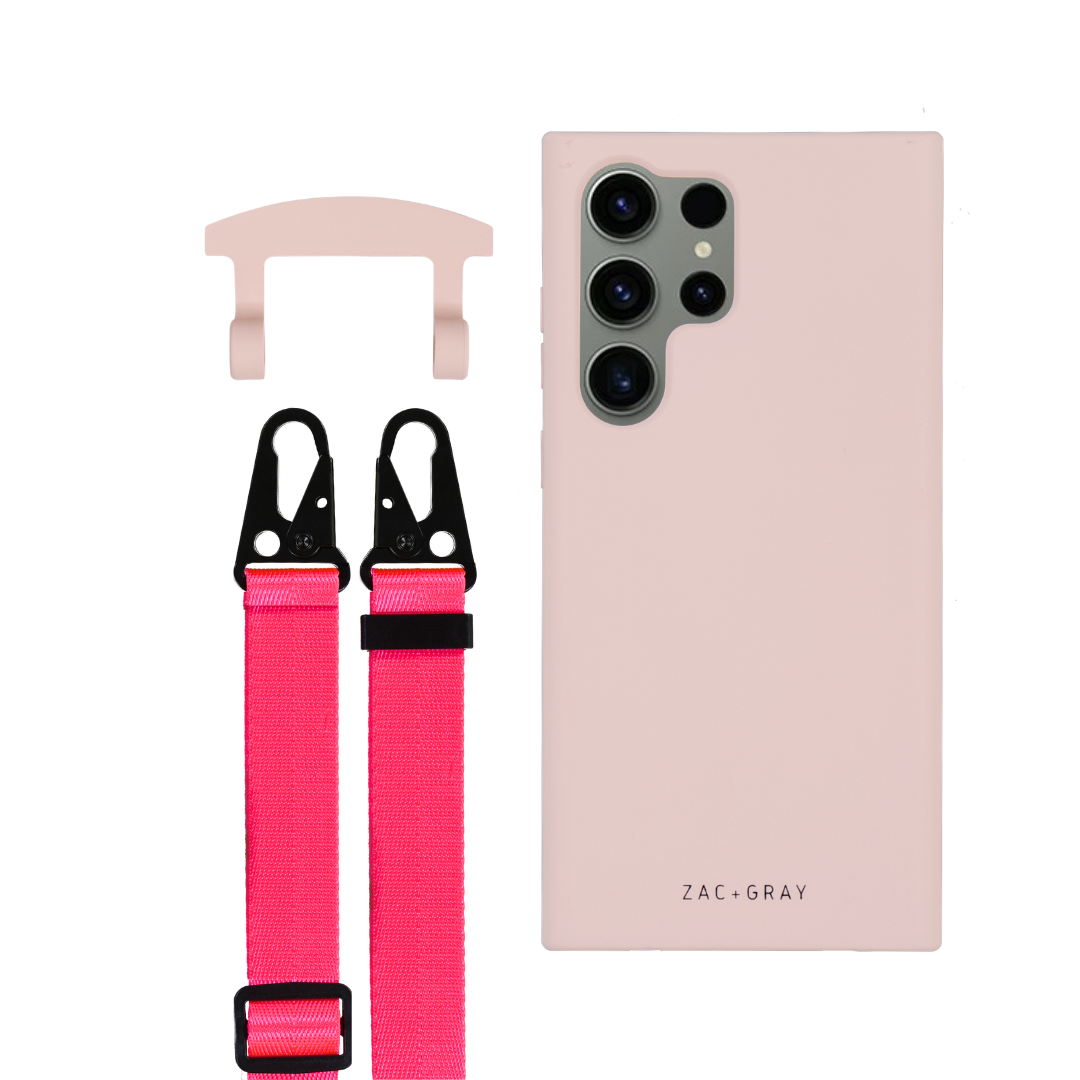 Samsung S25 Ultra ROSÉ PINK CASE + STRAP