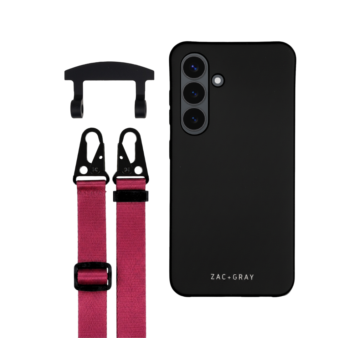 Samsung S23 Plus MIDNIGHT BLACK CASE + STRAP
