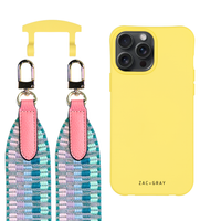 iPhone 6 / 6s / 7 / 8 / SE (2020 & 2022) SUNSHINE YELLOW CASE + PATTERNED STRAP