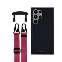 Samsung S25 Ultra MIDNIGHT BLACK CASE + STRAP