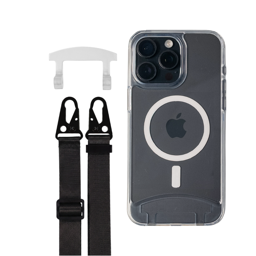 iPhone 16 Plus TRANSPARENT CASE + STRAP