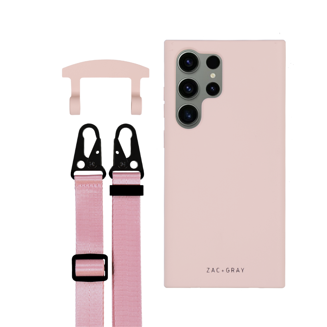 Samsung S25 Ultra ROSÉ PINK CASE + STRAP