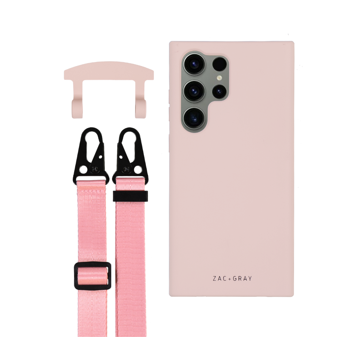 Samsung S25 Ultra ROSÉ PINK CASE + STRAP