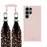 Samsung S25 Ultra ROSÉ PINK CASE + PATTERNED STRAP